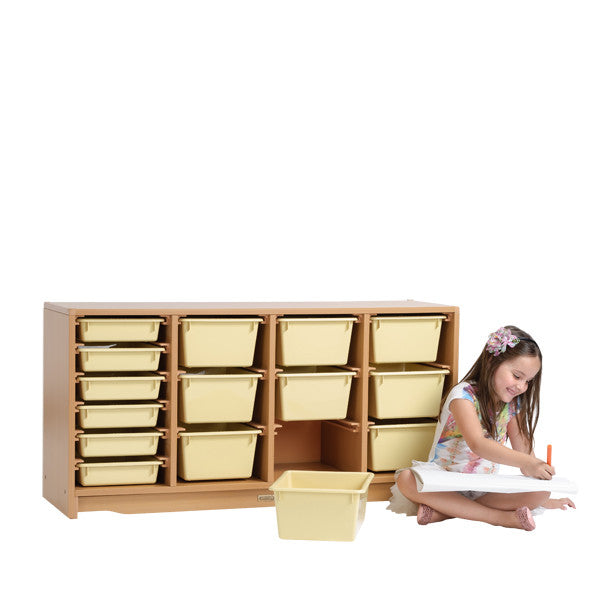 Tote Shelf 4' x 24" w/ Totes