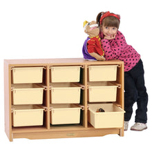 Tote Shelf 3' x 24" w/ Totes