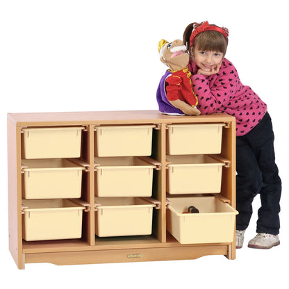 Tote Shelf 3' x 24" w/ Totes