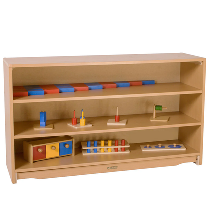 Closed Back Shelf 4' x 28" w/ Two Shelves