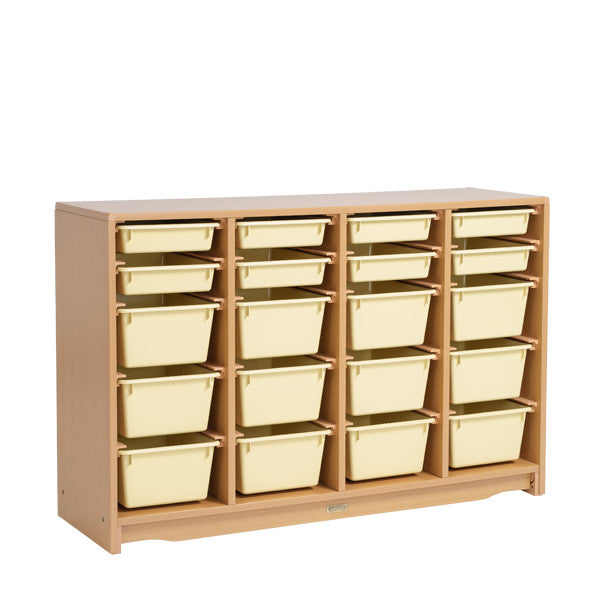 Tote Shelf 4' x 32" w/ Totes