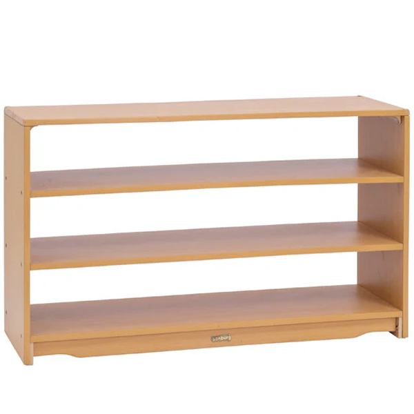 Open Back Shelf 4' x 28" w/ Two Shelves