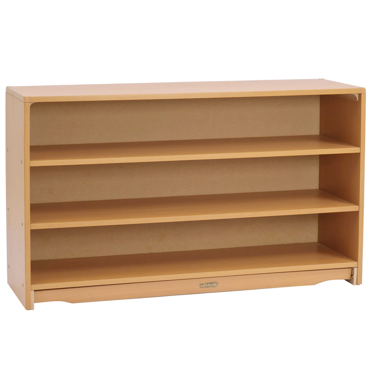 Closed Back Shelf 4' x 28" w/ Two Shelves