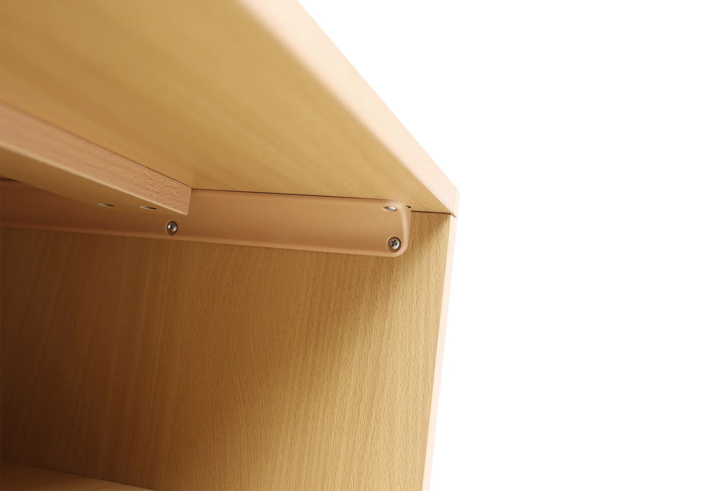 Closed Back Shelf 4' x 28" w/ Two Shelves