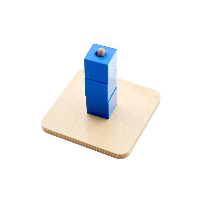 Cubes on Vertical Dowel