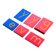 Lower Case Sandpaper Letters - Print