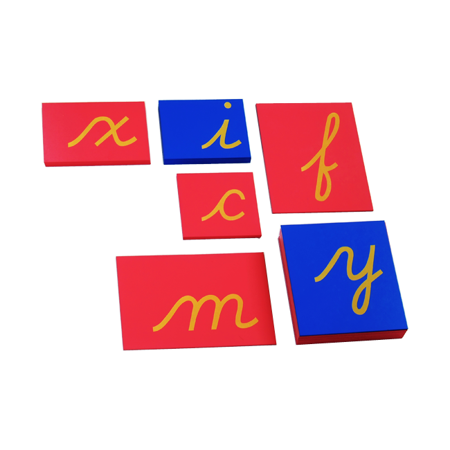 Lower Case Sandpaper Letters - Cursive