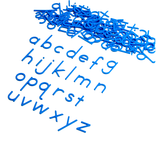 Small Movable Alphabet (Print, Blue)