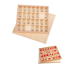 Small Movable Alphabet Box (Lower Case Letters)