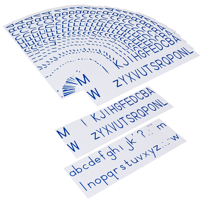 Printed Alphabet (Blue)