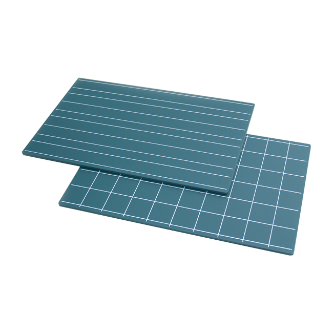 Greenboards with Double Lines and Squares (2 pcs)