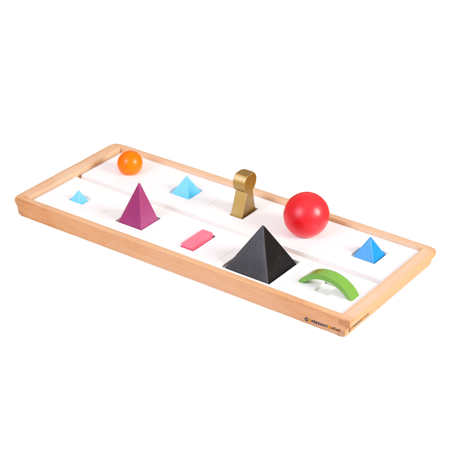 3D Wooden Grammar Symbols (Set of 10 With Tray)