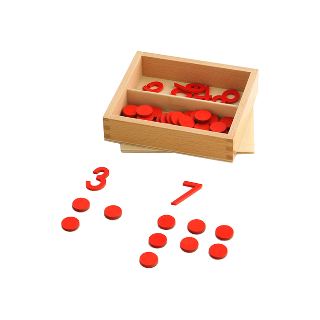 Cut-Out Numeral and Counters (USA Print)