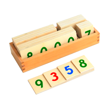 Small Wooden Number Cards With Box (1-9000)