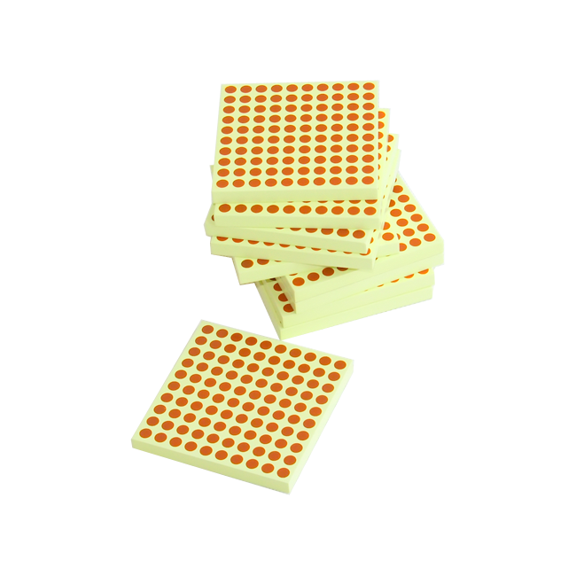 10 Wooden Square of 100