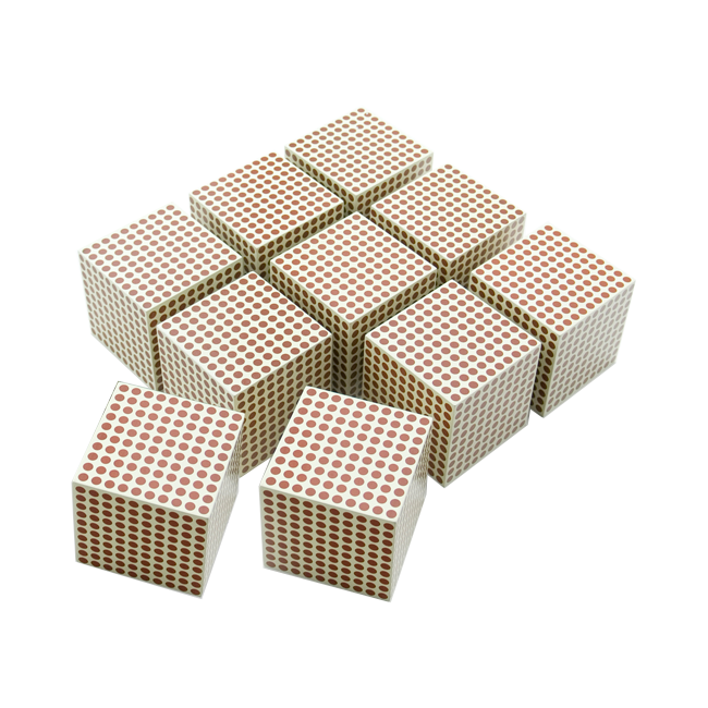 10 Wooden Cube of 1000