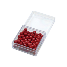 100 Red Beads with Plastic Box