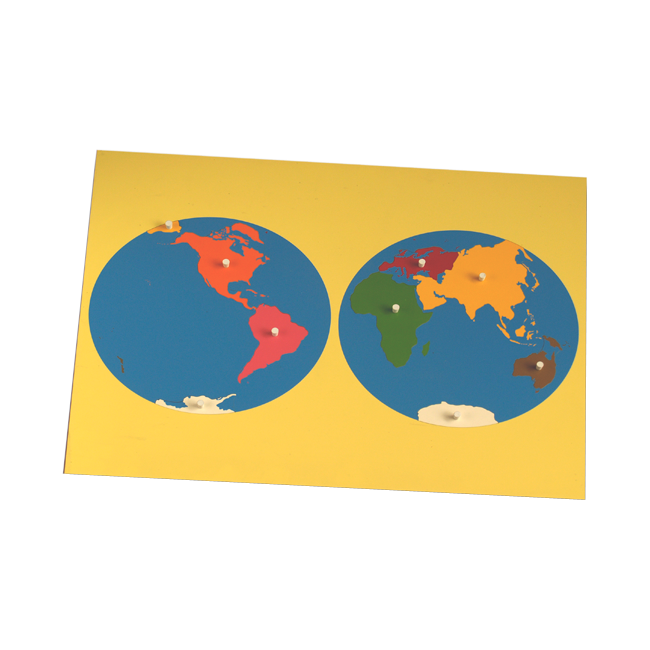 Puzzle Map of World Parts