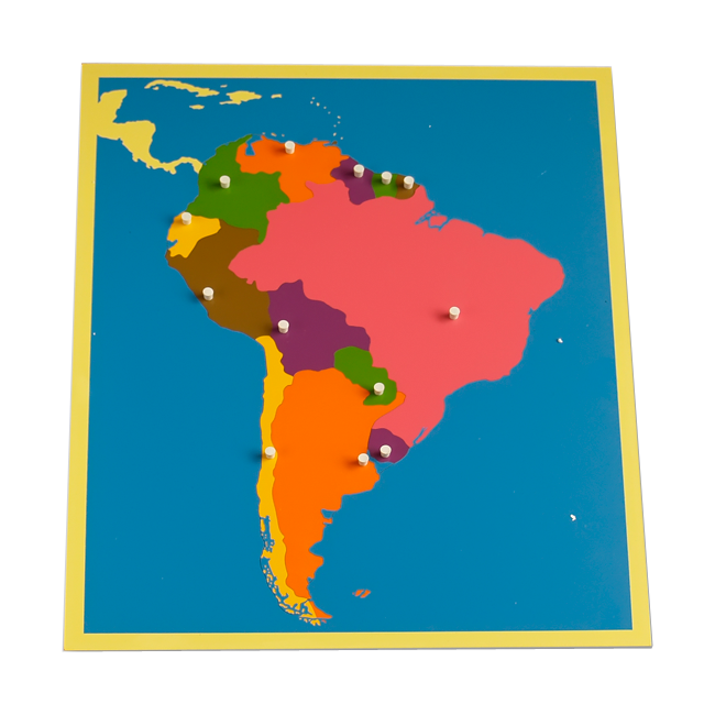Puzzle Map of South America