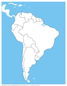 South America Control Map - Unlabeled