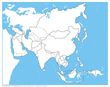 Asia Control Map - Unlabeled