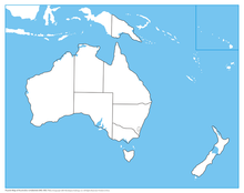 Australia Control Map - Unlabeled