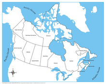 Canada Control Map - Labeled