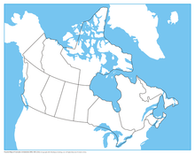 Canada Control Map - Unlabeled