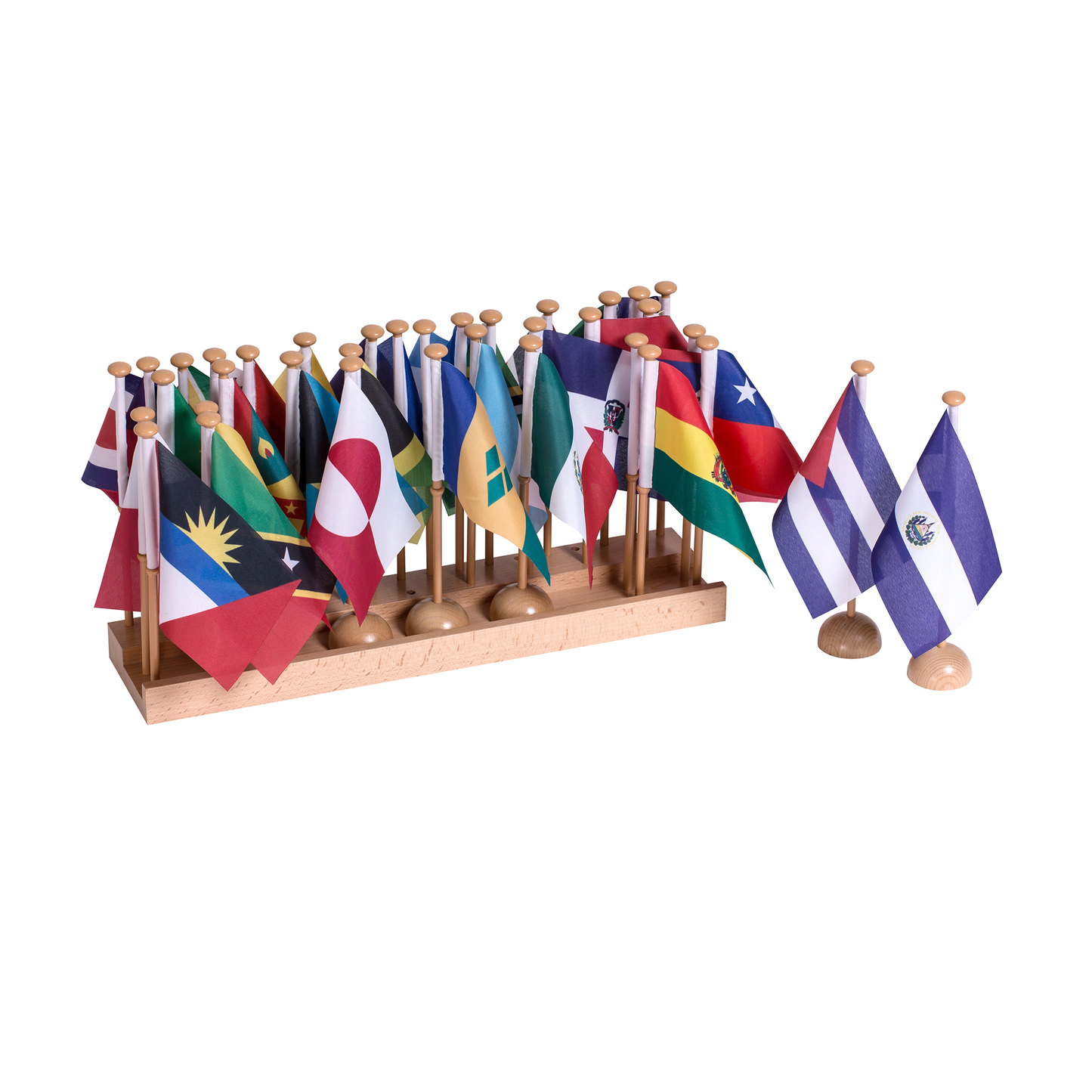 North & South America Flag Stands