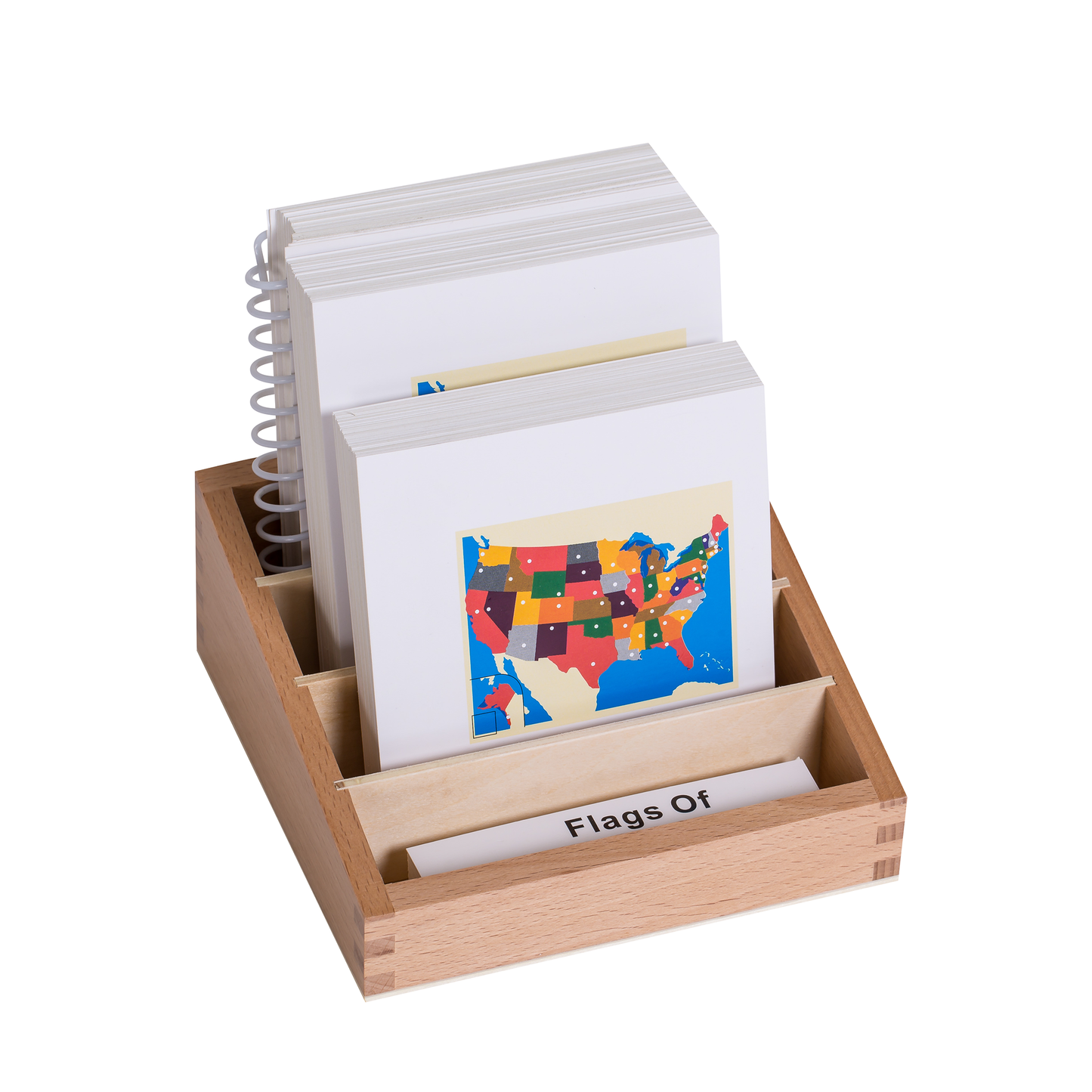 USA States Flags Nomenclature Cards