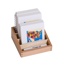 USA States Flags Nomenclature Cards