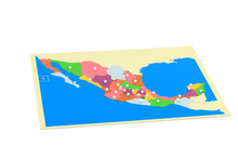 Puzzle Map of Mexico