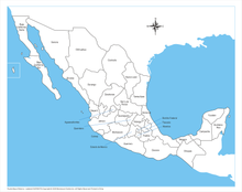 Mexico Control Map - Labeled