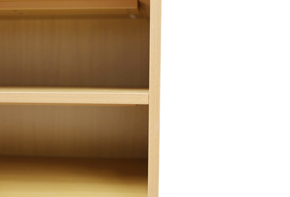 Closed Back Shelf 4' x 28" w/ Two Shelves
