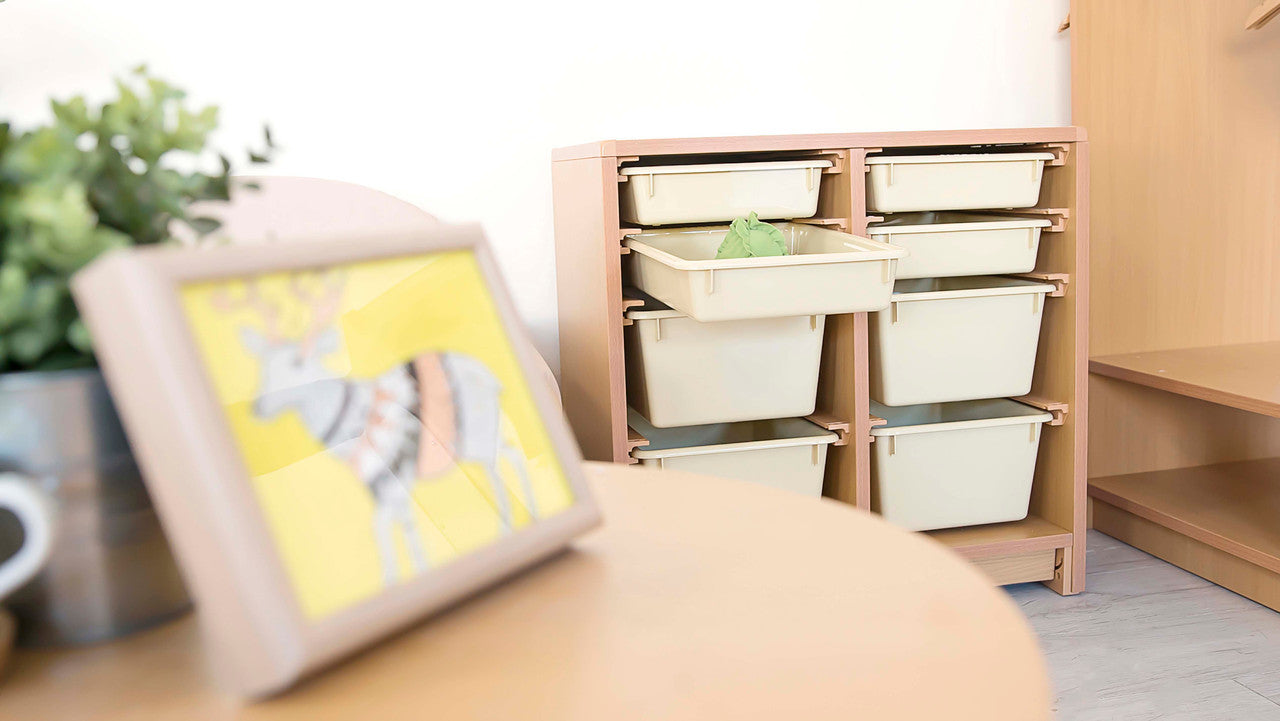 Tote Shelf 2' x 24" w/ Totes