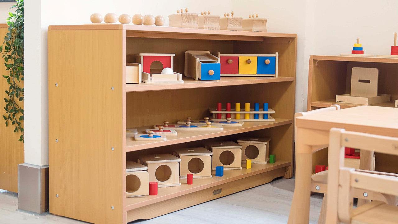 Closed Back Shelf 4' x 28" w/ Two Shelves