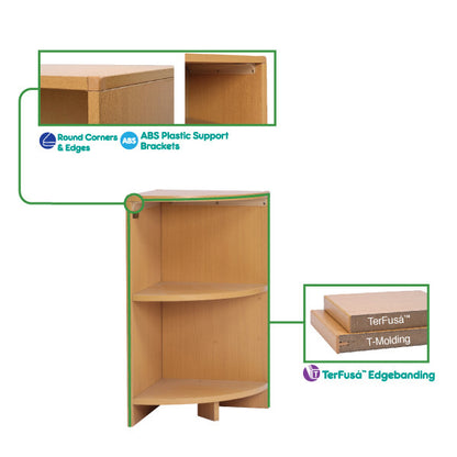 Corner Shelf 28" w/ Two Shelves